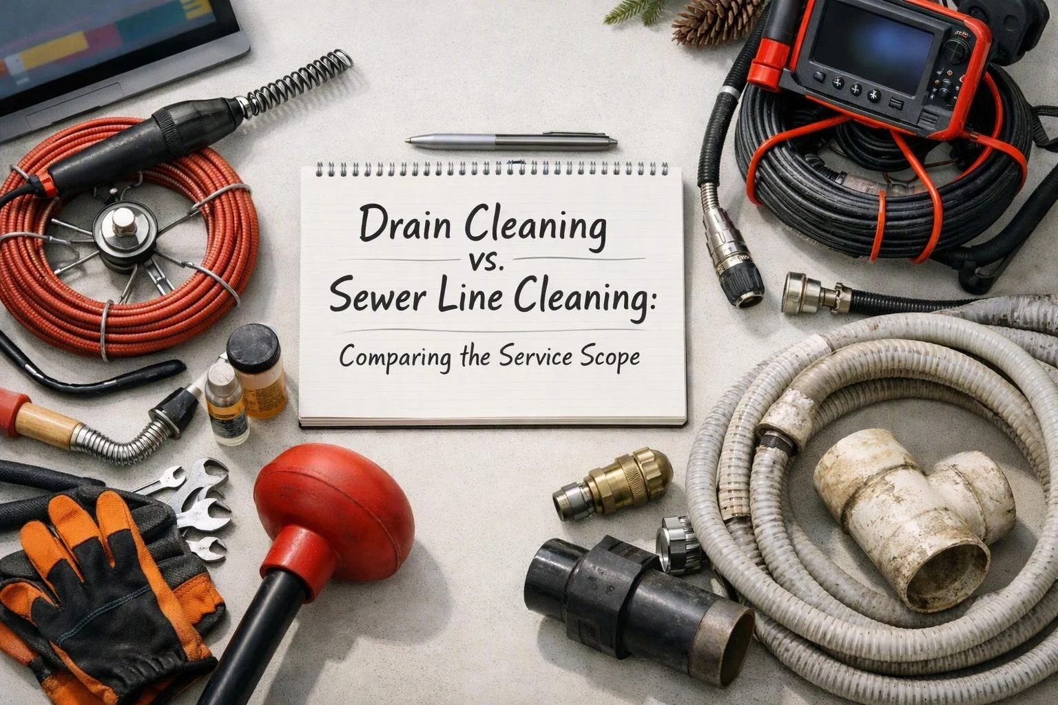 Drain Cleaning vs. Sewer Line Cleaning: Comparing the Service Scope