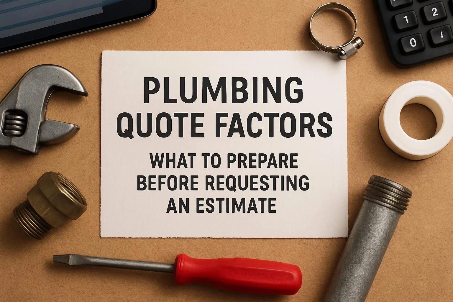 Plumbing Quote Factors: What to Prepare Before Requesting an Estimate in Auburn, Washington