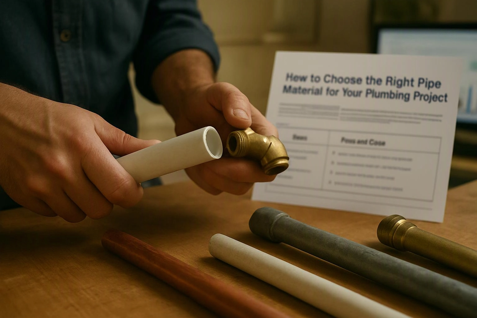 How to Choose the Right Pipe Material for Your Plumbing Project