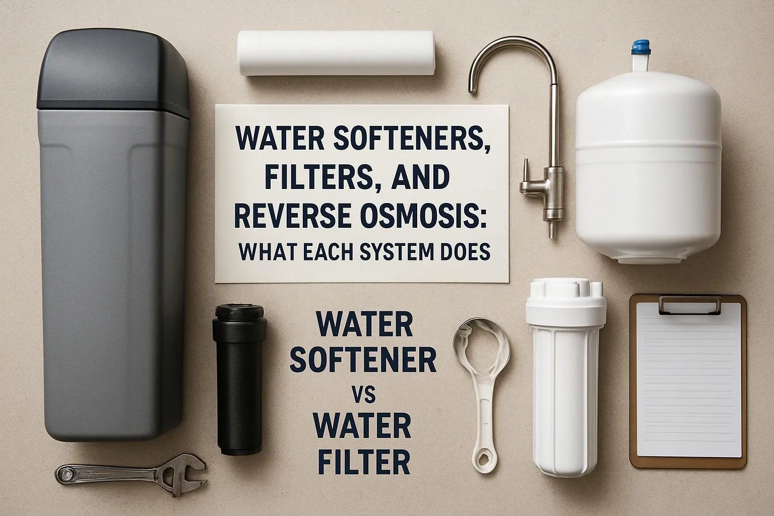 Water Softeners, Filters, and Reverse Osmosis: What Each System Does